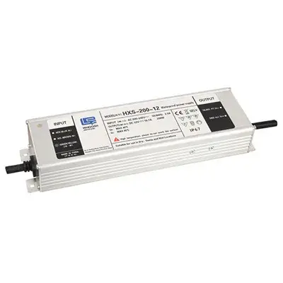 Fuente de alimentación LED impermeable de 200 W, 8,33 A, 24 V para iluminación exterior