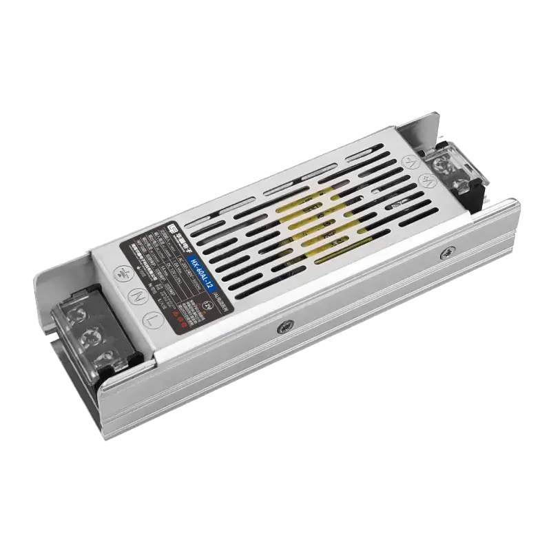 Fuente de alimentación delgada de 12 V CC, 5 A, 60 W, alta eficiencia