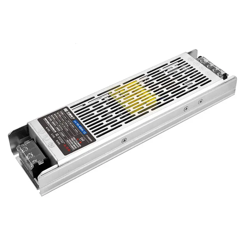 Fuente de alimentación delgada de 400 W, 12 V, 24 V y 25 A, controlador de LED sin ruido