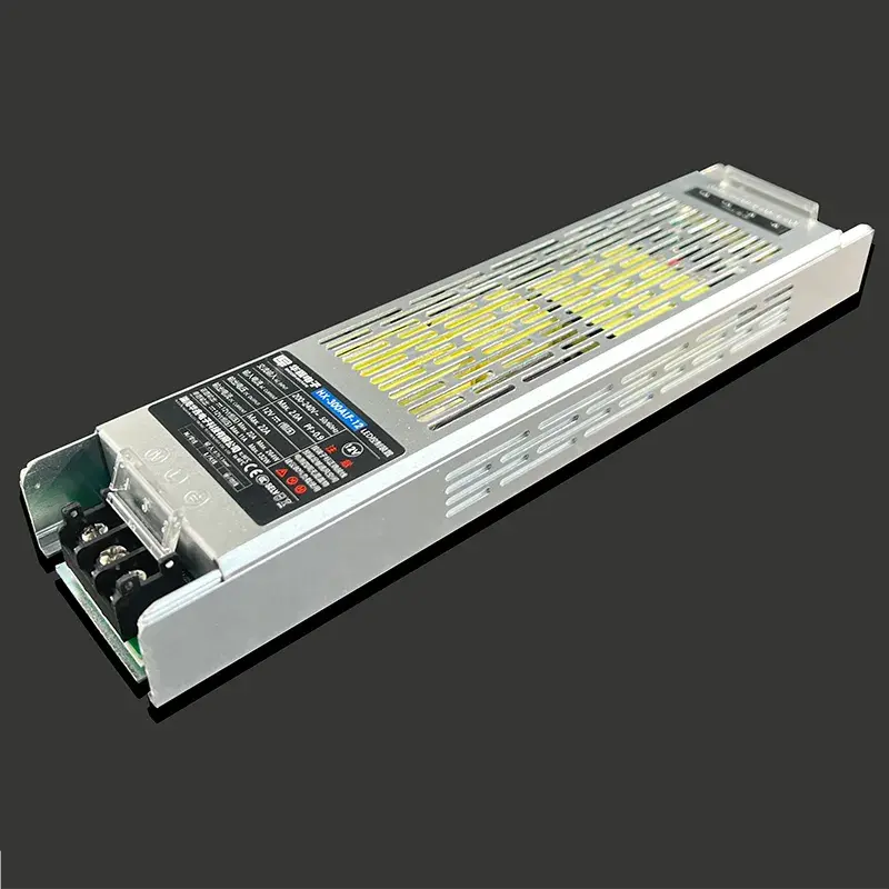 PF&gt;0,97 DC24V 12,5A 300W Fuente de alimentación delgada CE para iluminación LED