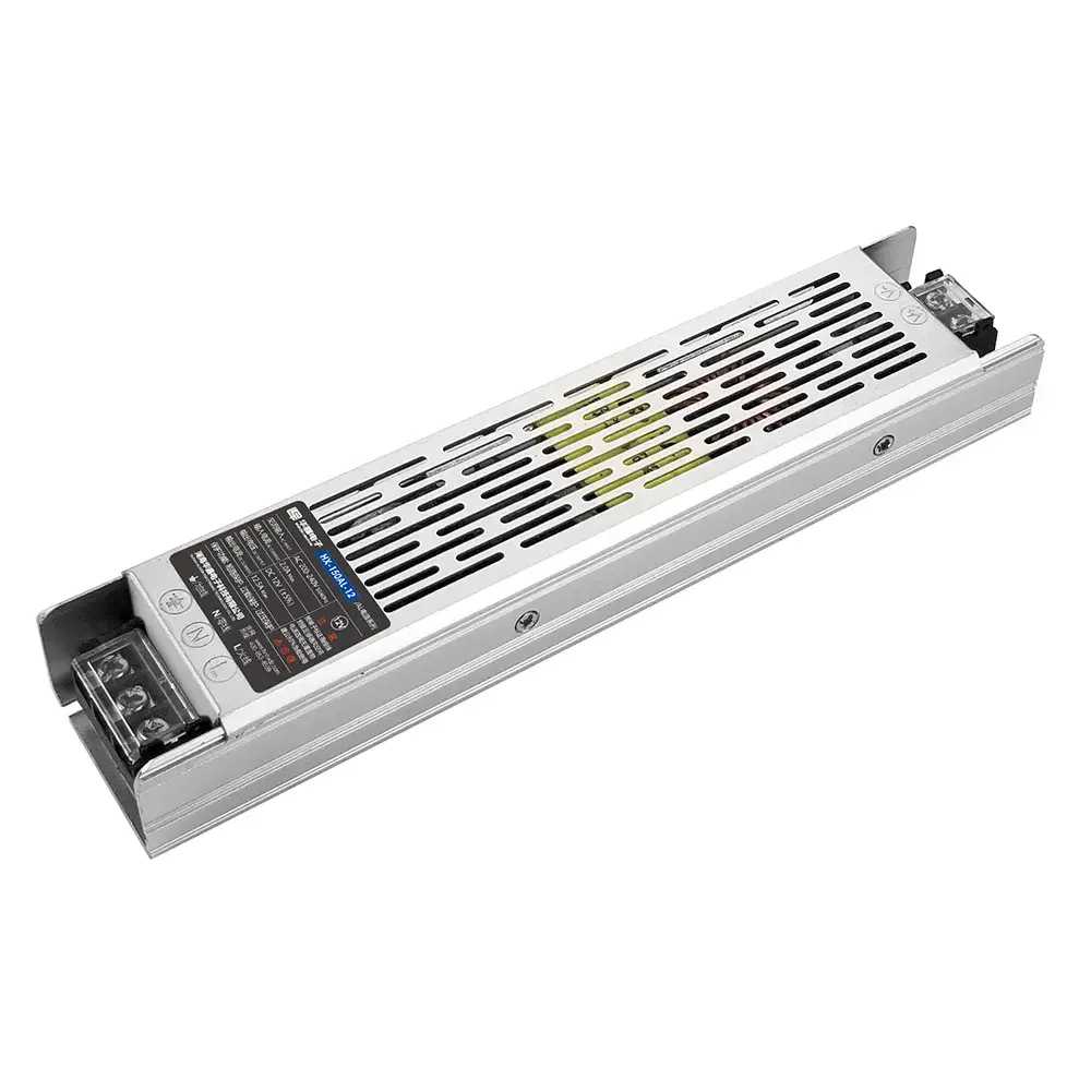 Fuente de alimentación LED delgada, 12,5 A CC, 12 V, 150 W, controlador LED sin ruido