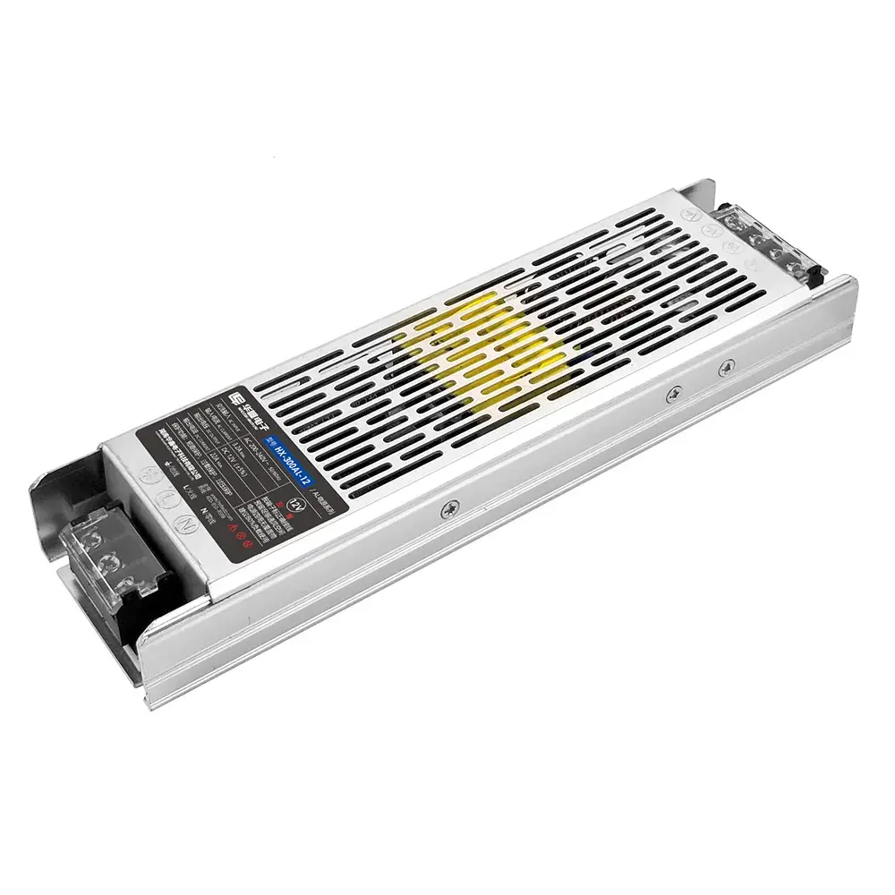 Fuente de alimentación delgada DC22A 12v Controlador LED sin ruido de 300w